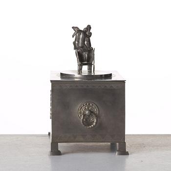 Nils Fougstedt, a pewter box for Firma Svenskt Tenn, model A 810, 1929.
