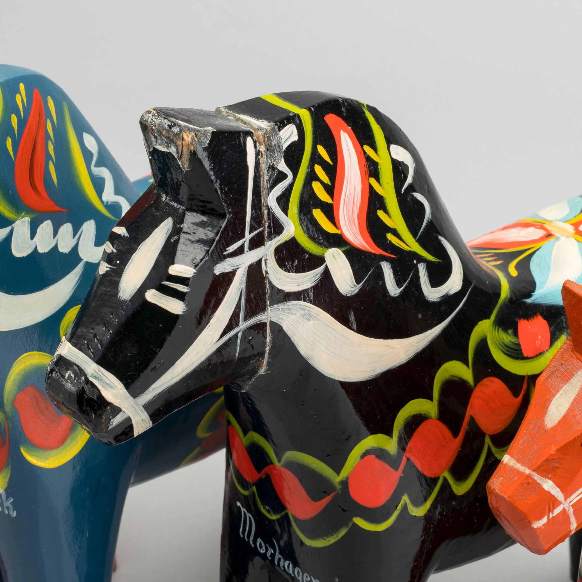 DALAHÄSTAR, 6 st, 1 st 1900-talets första hälft, resten 1900-talets senare.