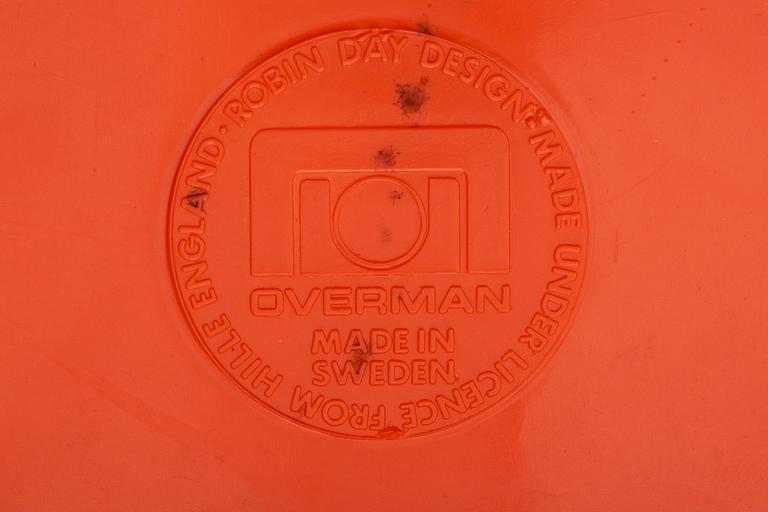 STOLAR, 8 st, Robin Day, Overman, märkta.