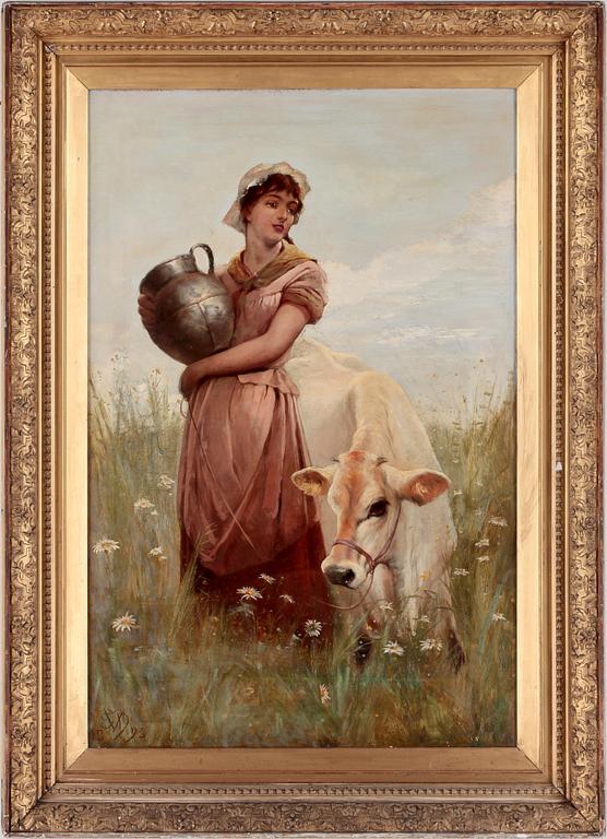 EDWIN DOUGLAS, olja på duk, monogramsignerad och daterad, 1893.