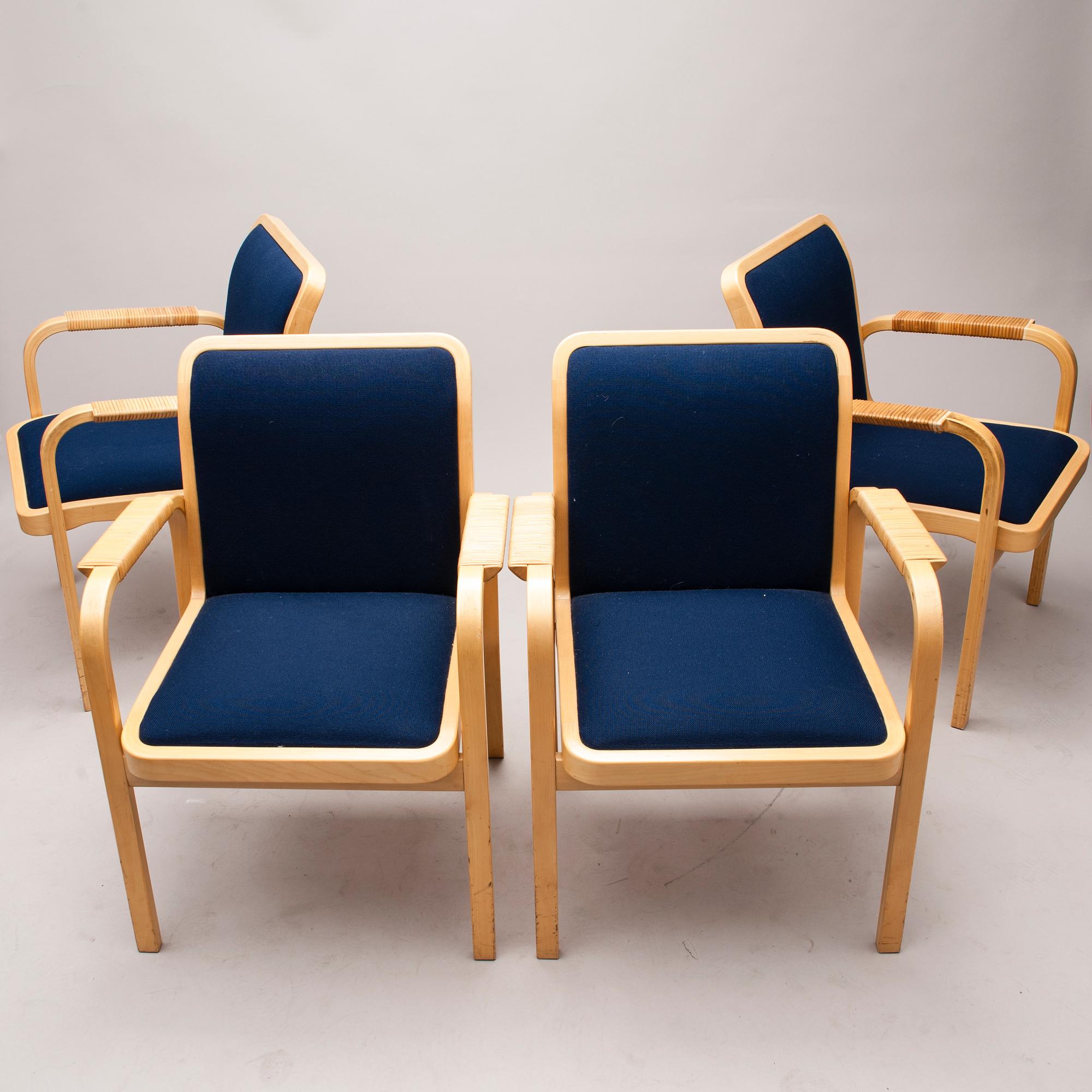 STOLAR, 8 st, modell E45, Alvar Aalto, Artek.