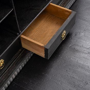 A gustavian style painted desk, circa 1900.