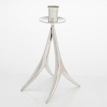 Anna-Greta Eker, A silver candlestick for Auran Kultaseppä Oy, Turku, 1968.