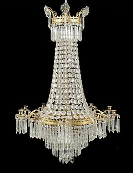 LJUSKRONA, oscariansk, omkring sekelskiftet 1900. Höjd ca 110 cm.