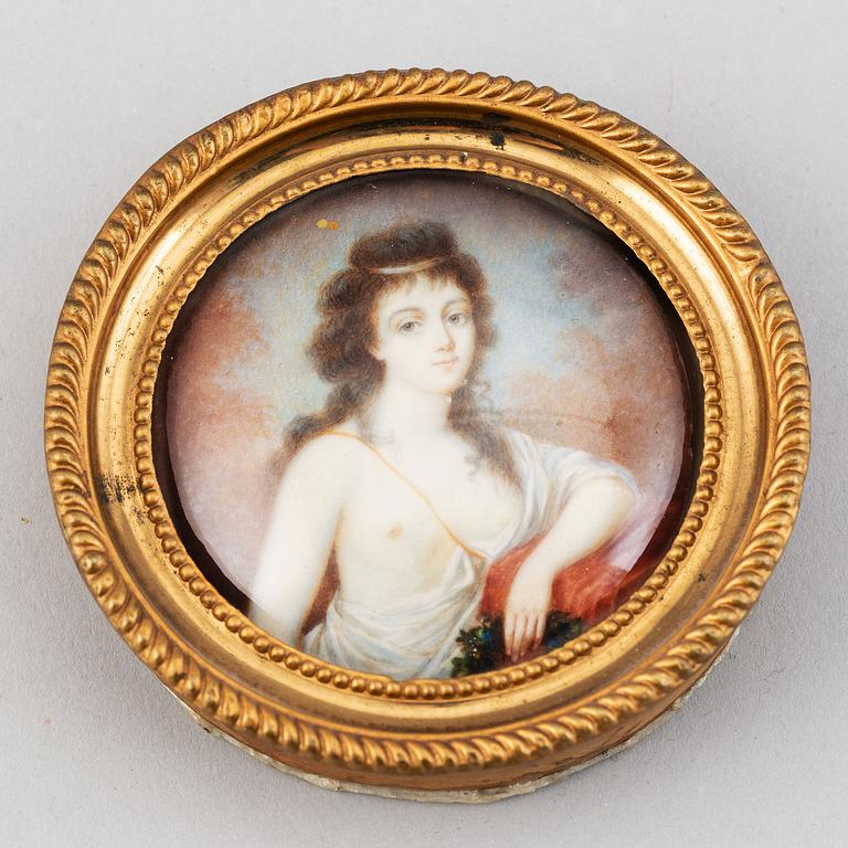 Unknown artist 19th/20th Century. Miniature. Unsigned.