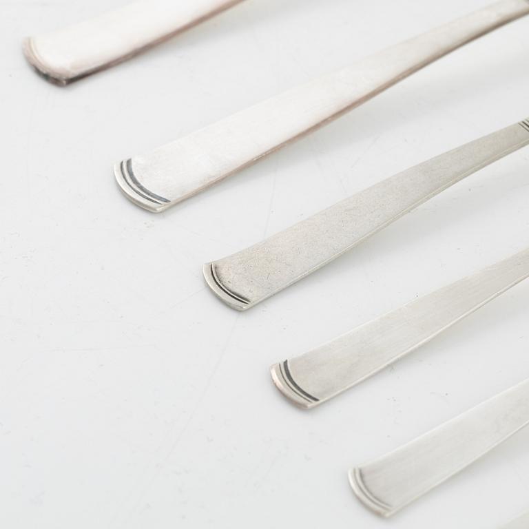 Jacob Ängman, bestickservis, 129 delar, "Rosenholm", bl.a. GAB, Stockholm, 1960.