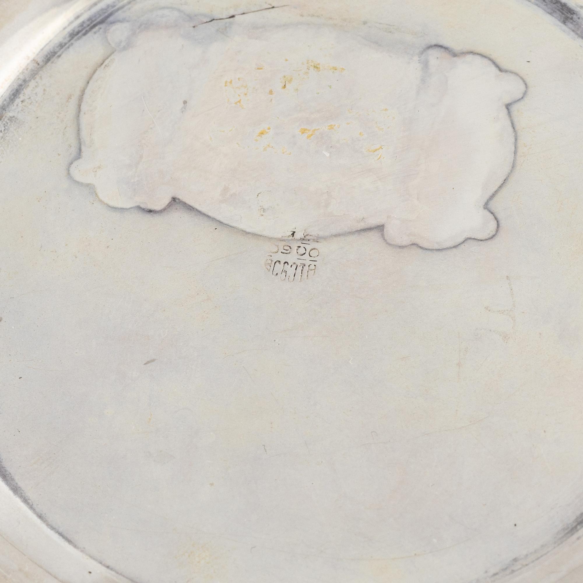 A group of five bowls and a goblet, silver, Colombia, 20th century.