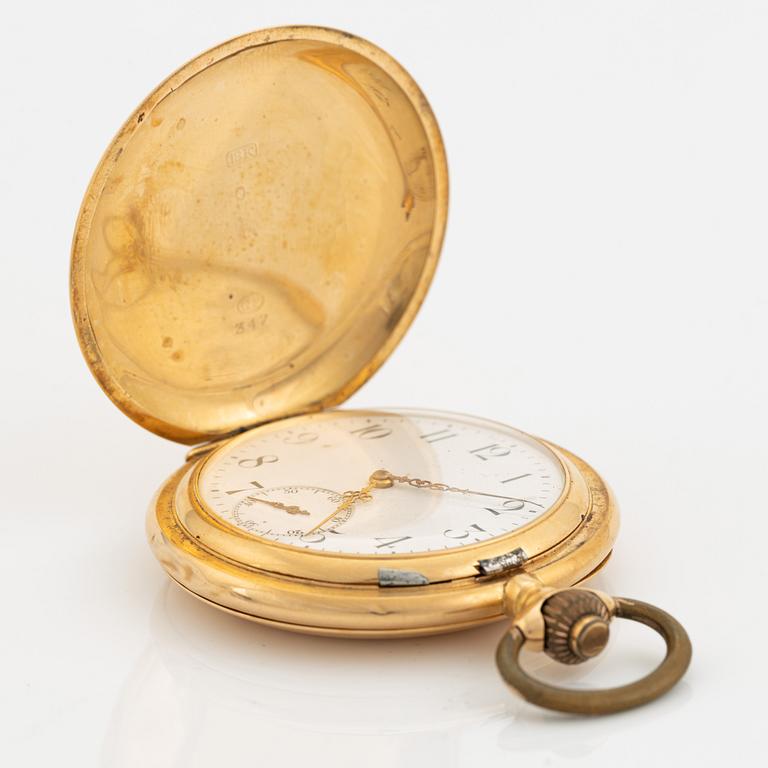 Pocket watch, hunter, 54 mm.