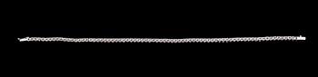 ARMBAND, 14 k vitguld, Rivière, briljantslipade diamanter tot ca 4.72 ct.