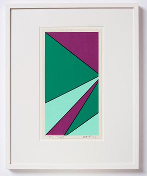 Olle Baertling, silkscreen in colours, 1966-68, signed 3/300.