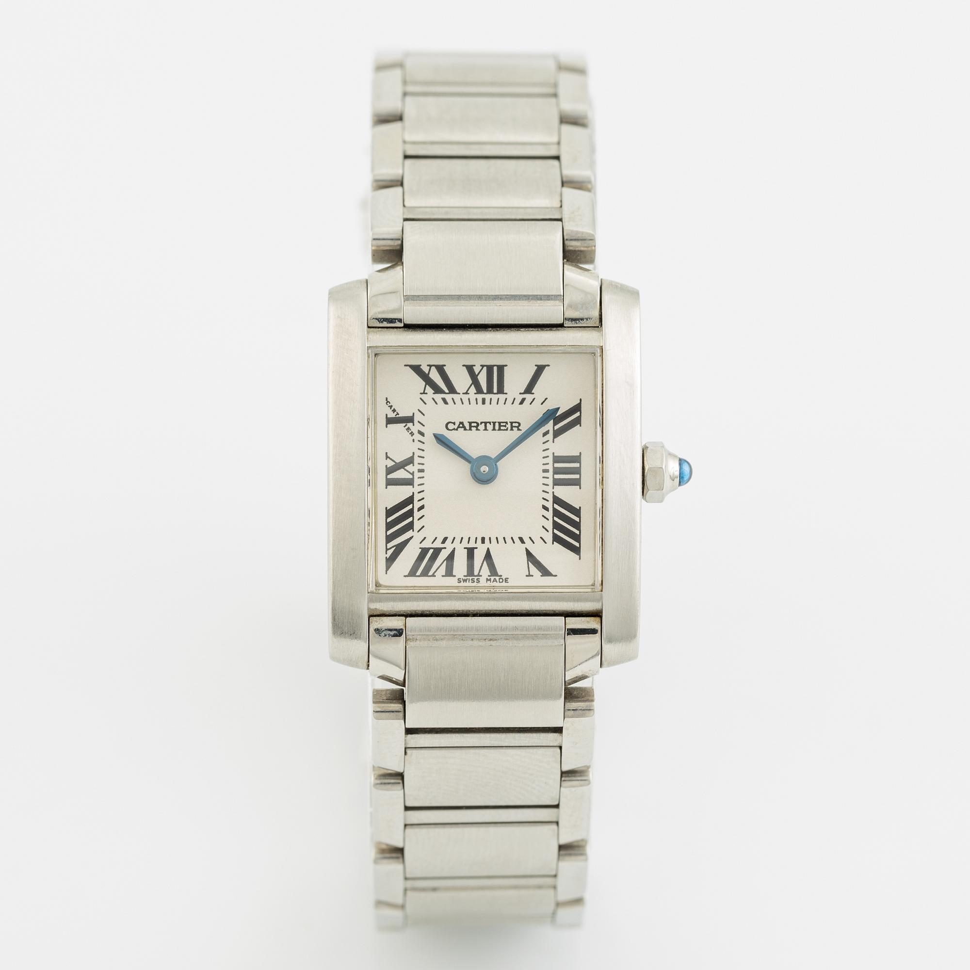 Cartier, Tank Francaise, armbandsur, 20 x 18 (25) mm.