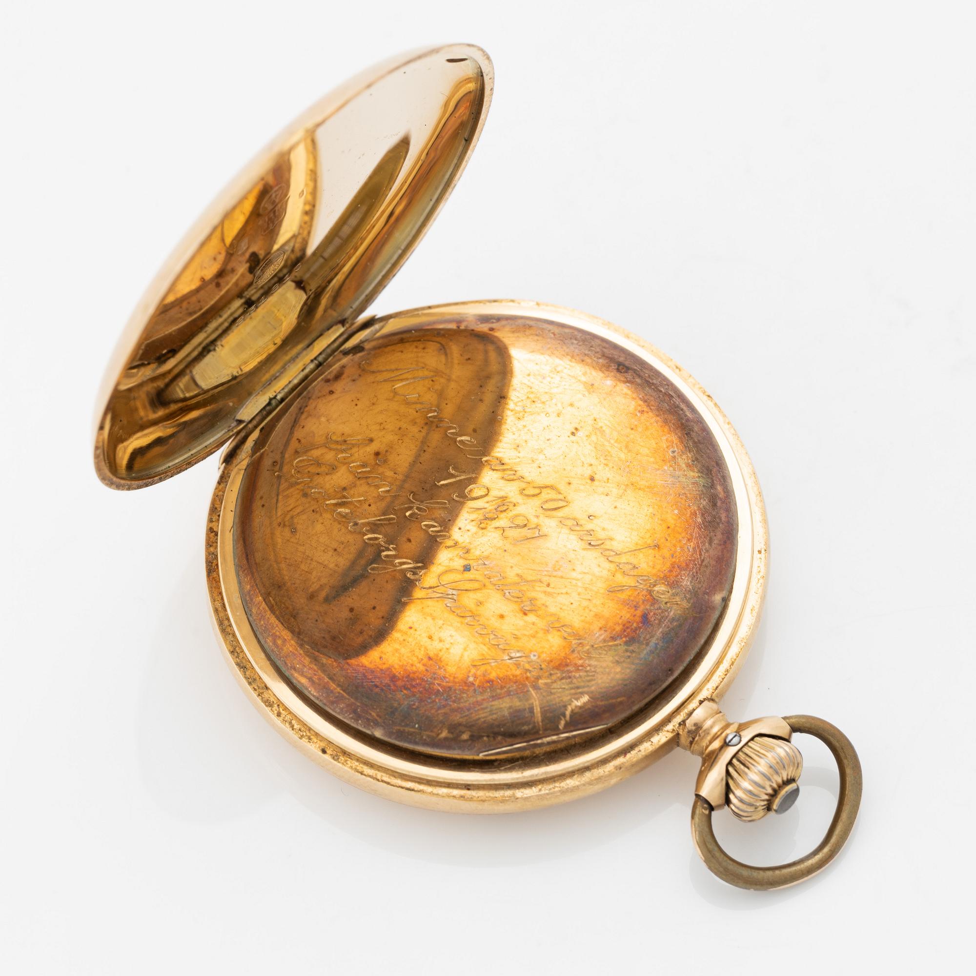 IWC, pocket watch, hunter, 51,5 mm.