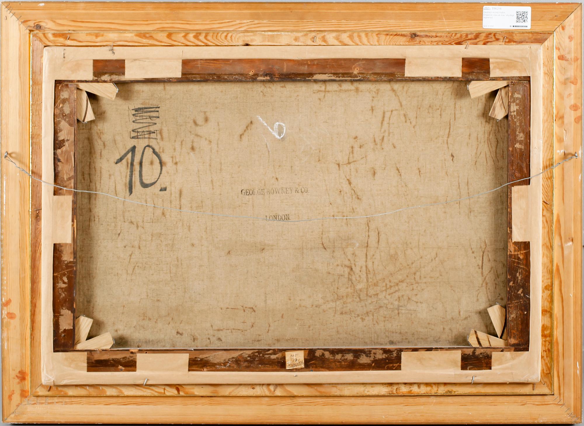 OKÄND KONSTNÄR, England, olja på duk, otydligt signerad.