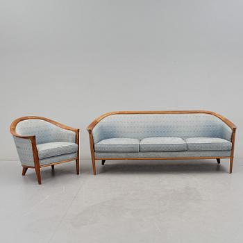 SOFFA OCH FÅTÖLJ, Bröderna Andersson, Sverige, 1950/60-tal.