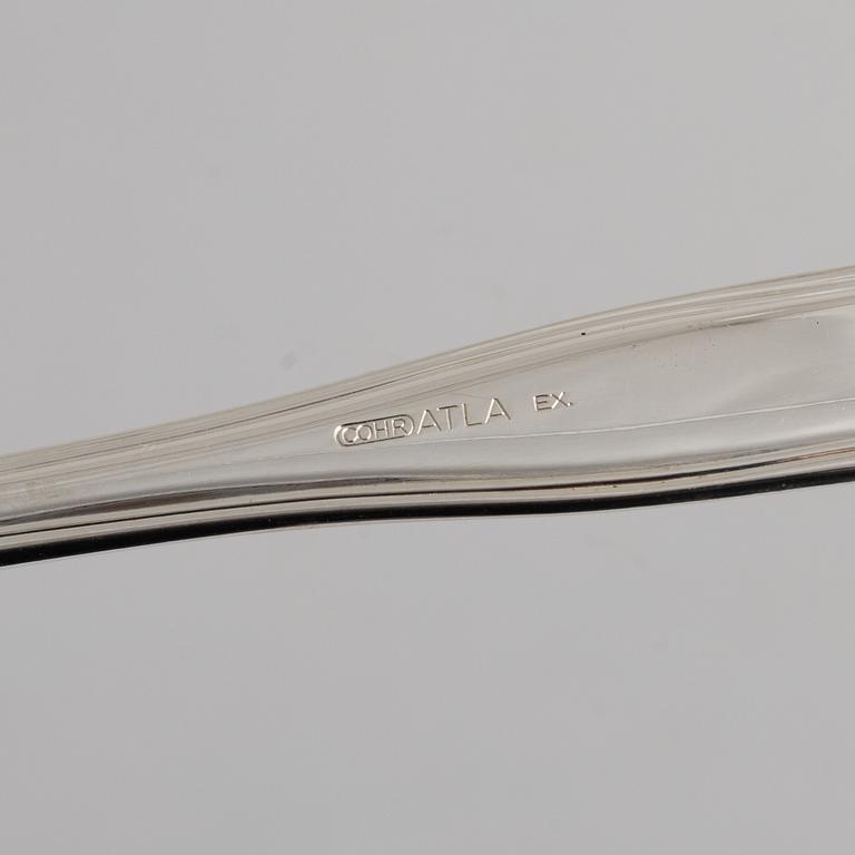 CG Hallberg, fish cutlery, 12 pieces, silver, Stockholm 1933.