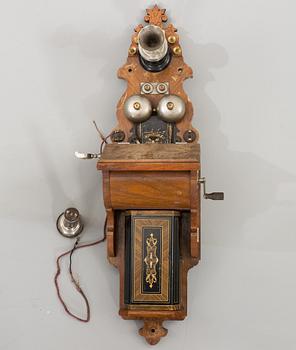 A LM ERICSSON & Co Patent Stockholm. 1897. WALL PHONE.