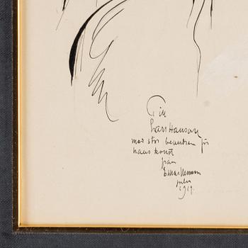 Einar Nerman, ink, signed.