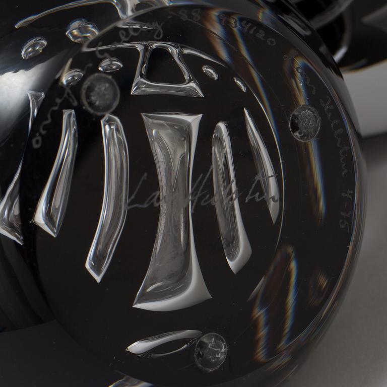 LARS HELLSTEN, vaser, 2 st, glas, Orrefors Gallery -88.