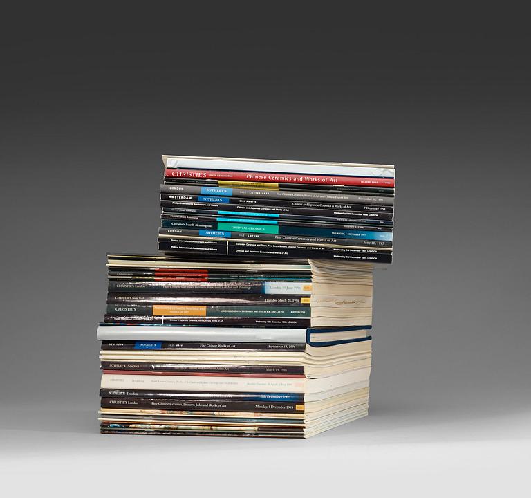 A group of 43 catalogues, Sotheby's, Christie's, Bonham's and Philip's, 1995-2001.