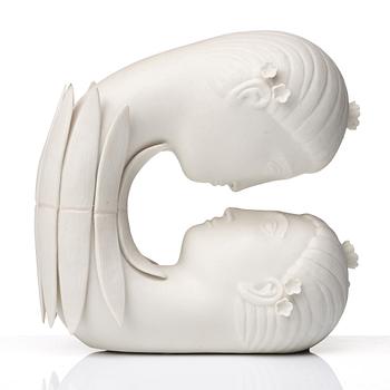 Stig Lindberg, a "Narcissus" "parian" porcelain sculpture, Gustavsberg, Sweden 1970's.