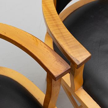 Leo Johansson, karmstolar, 6 stycken, Eje Ström, omkring år 2000.