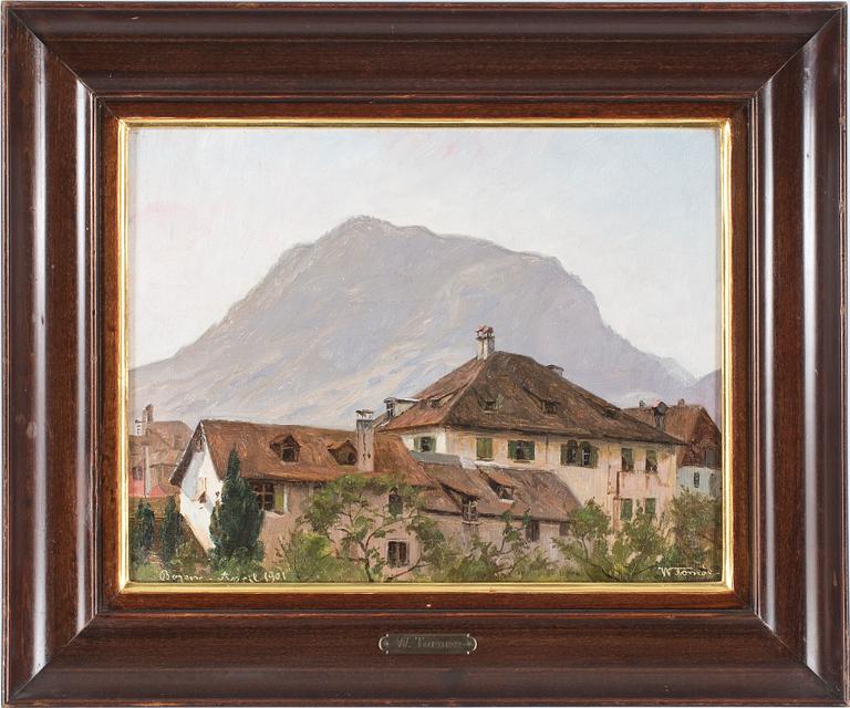 WENZEL TORNØE, olja på duk, signerad och daterad 1901.