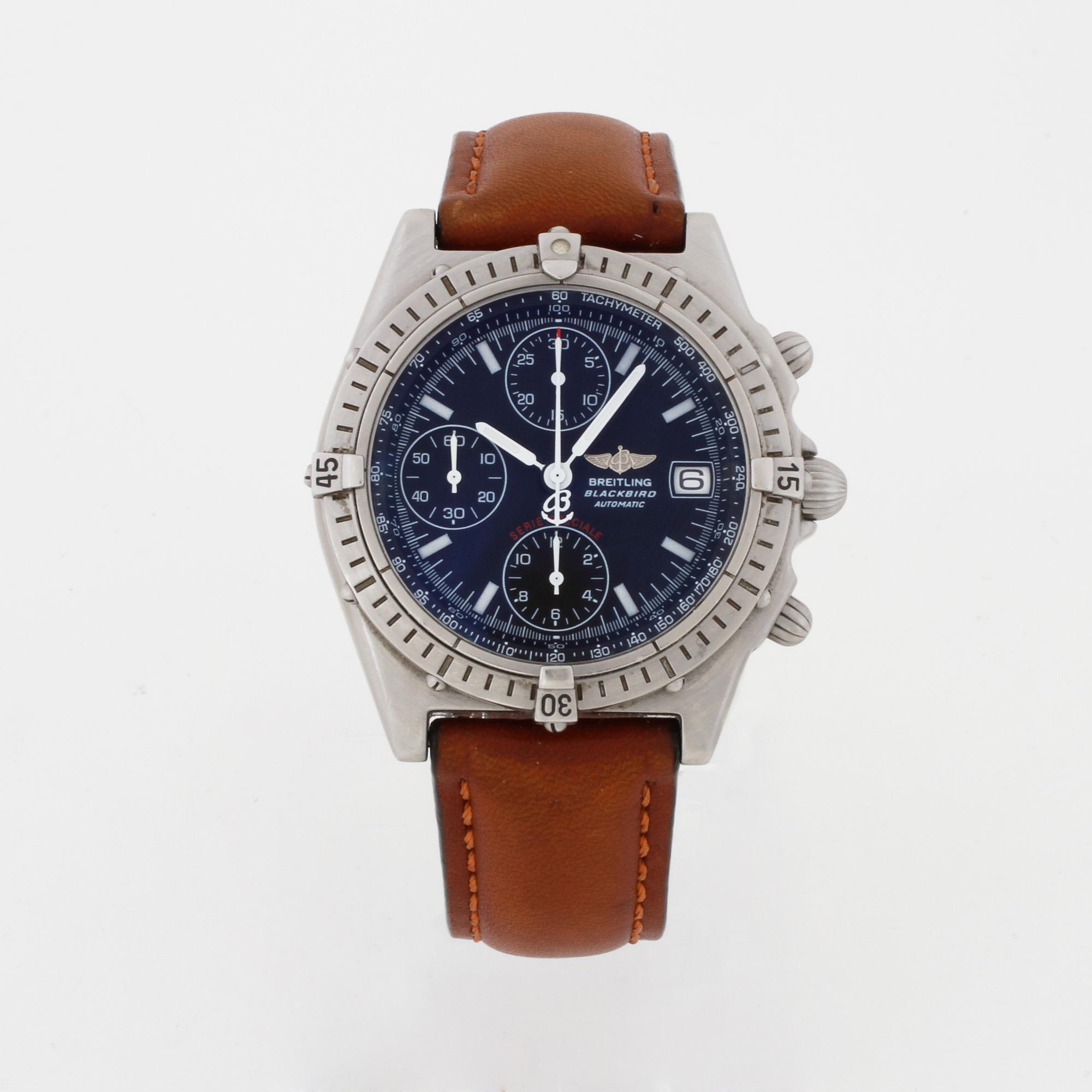 BREITLING, Blackbird, "Tachymeter", wristwatch, 39 mm.