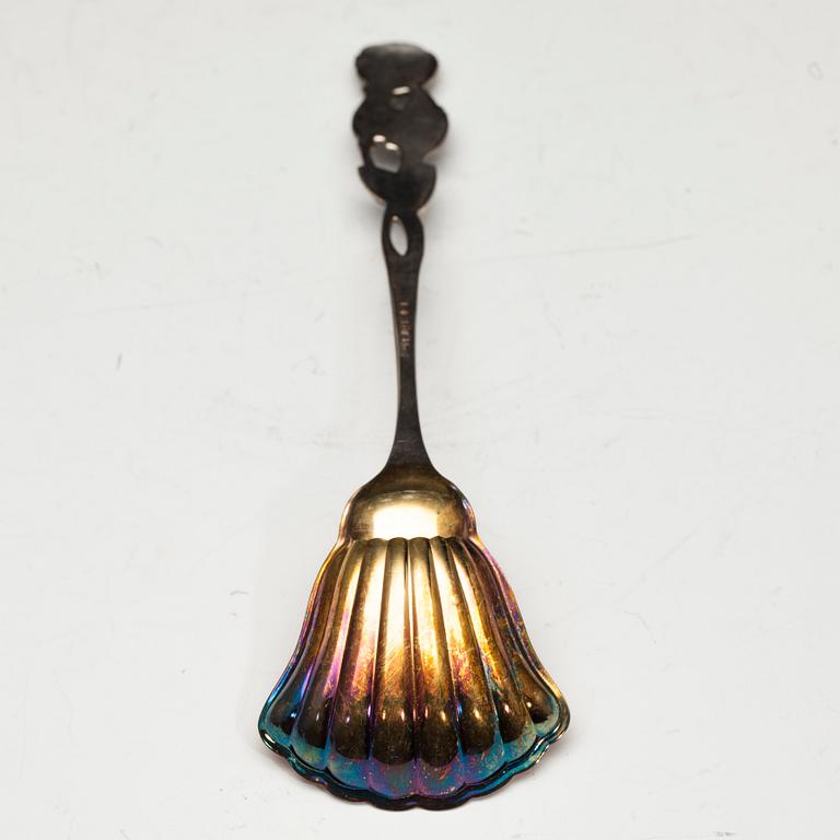 KAFFESERVIS, silver, 4 delar, Auran Kultaseppä oy, Åbo 1960-70-tal. Totalvikt 1,410 g.