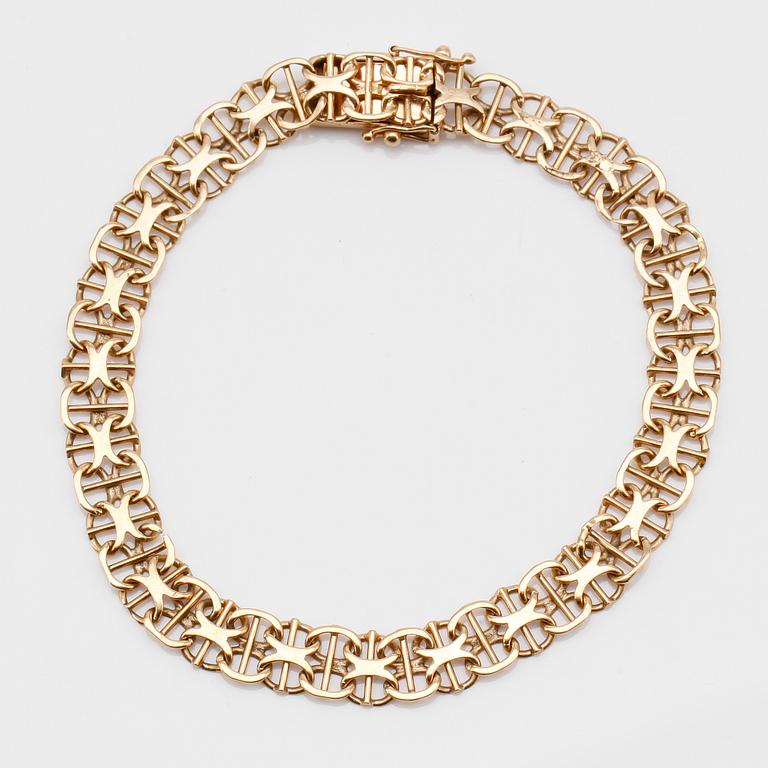 ARMBAND, 18K guld, svenska stämplar, 1946. Vikt ca 11 g.