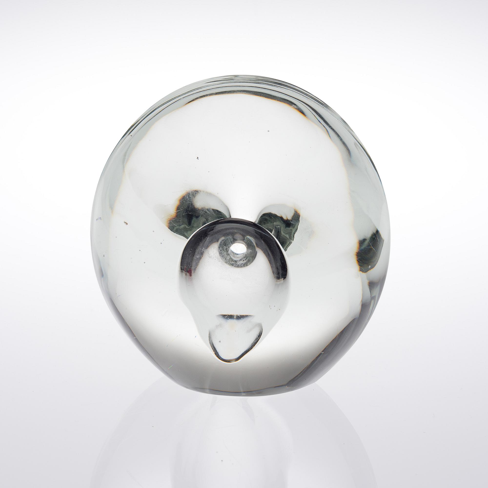 TIMO SARPANEVA, LASIVEISTOS. Istuva lintu. Sign. Timo Sarpaneva Iittala -54.