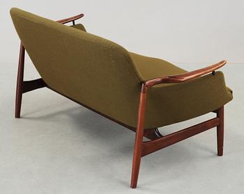 A Finn Juhl 'NV-53' sofa, cabinetmaker Niels Vodder, Denmark 1960's.