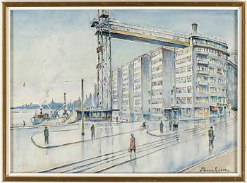 Mikael von Essen · MIKAEL VON ESSEN, akvarell, signerad.