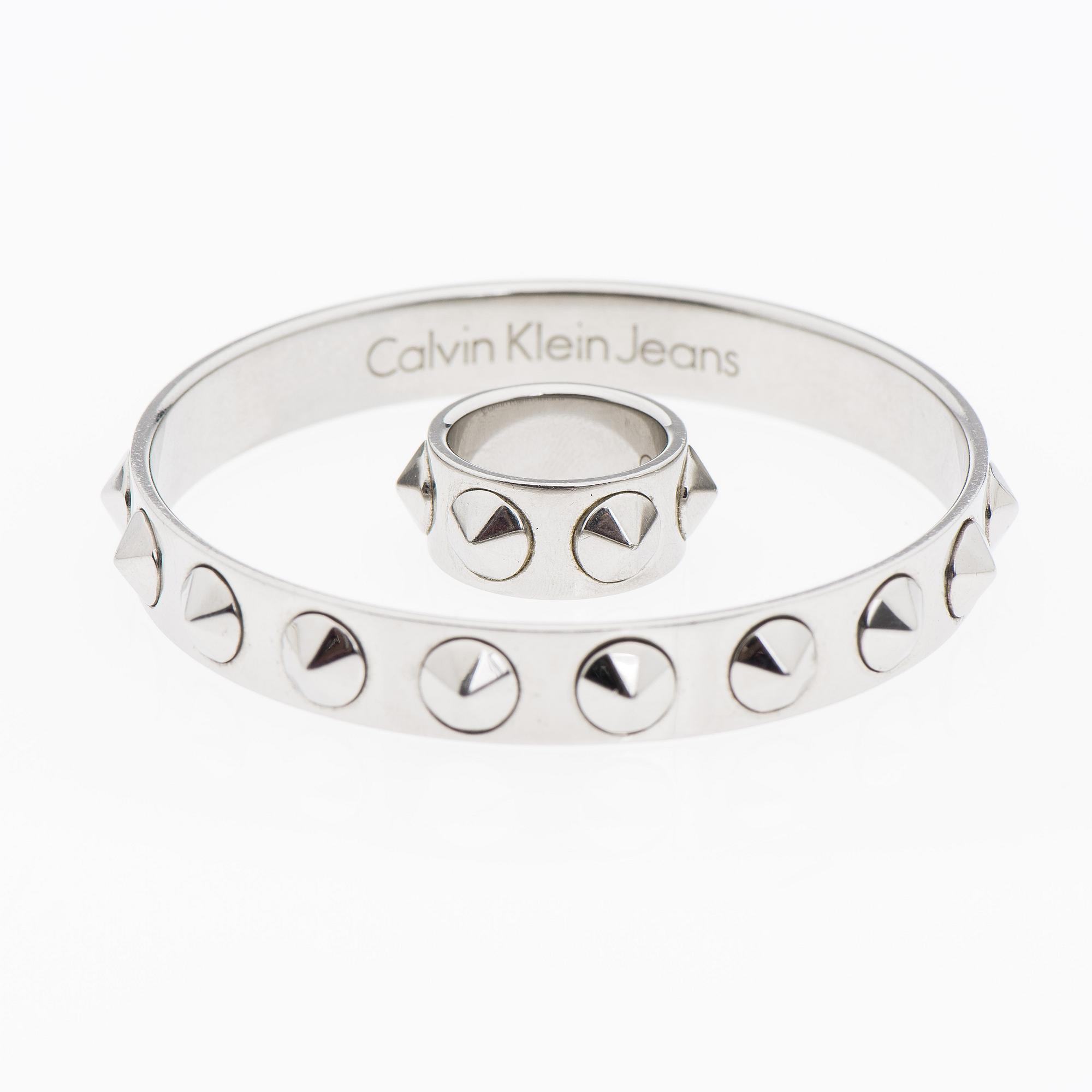 ARMRING och RING, bijouteri, Calvin Klein.