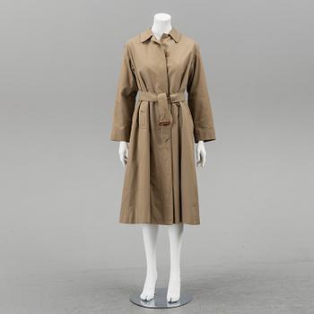 A Burberry trench coat with lining size 10.