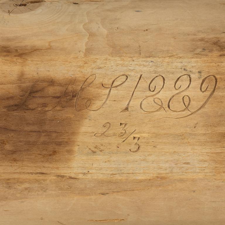 Three bread troughs, 19th century.