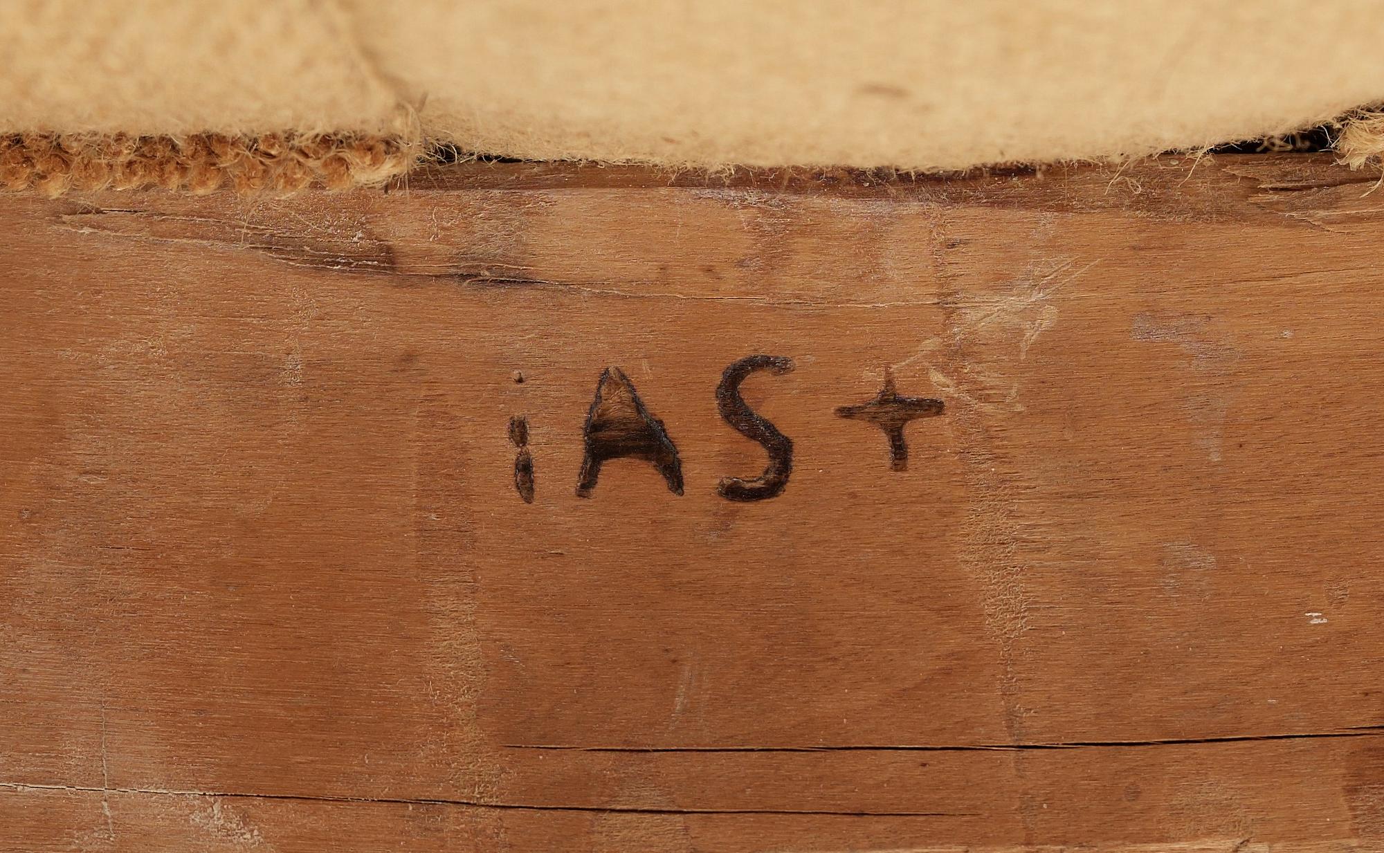 A Swedish early 19th century eleven piece suite comprising 1 sofa, 2 armchairs and 8 chairs, by J. Andersson.