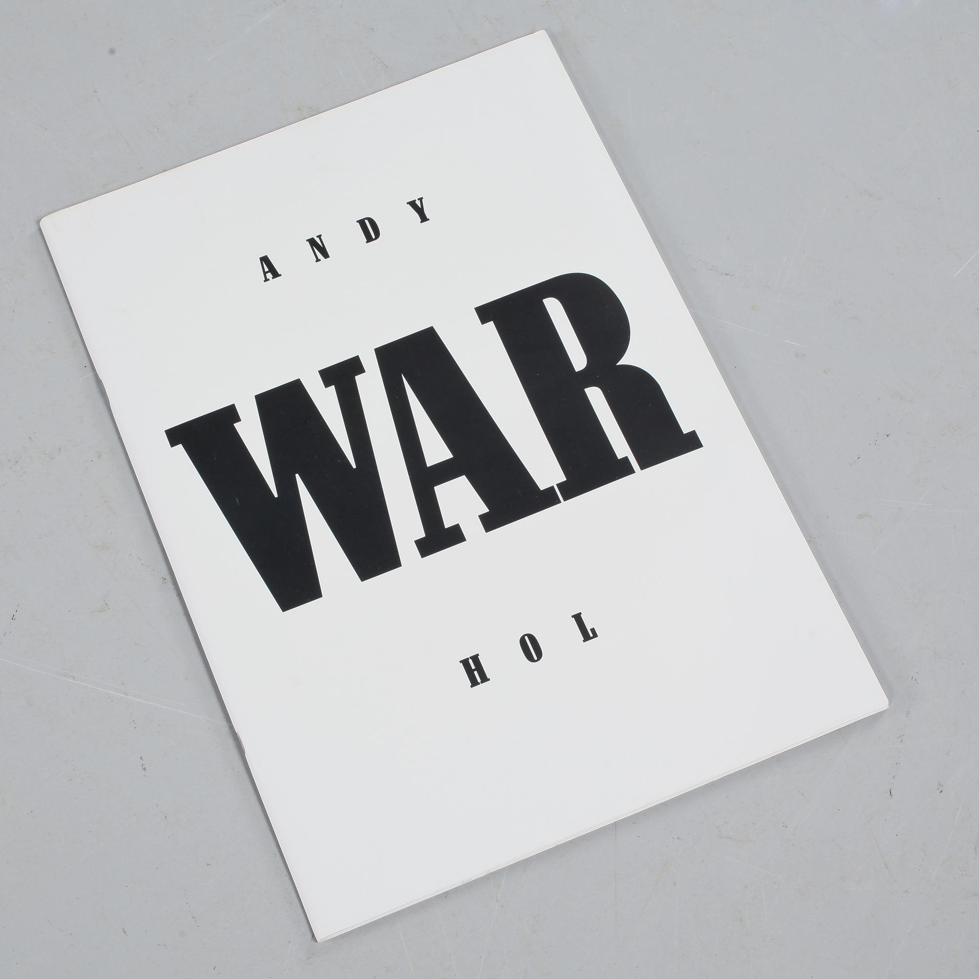 ANDY WARHOL, katalog, "liquid pop", 1999, för Wetterling Gallery och Art Now Gallery.