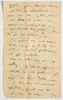 LETTER, from Carl Kylberg in Gothenburg to GAN (Gösta Adrian-Nilsson) in Paris, dated 5.12.(19)22. Envelope enclosed.