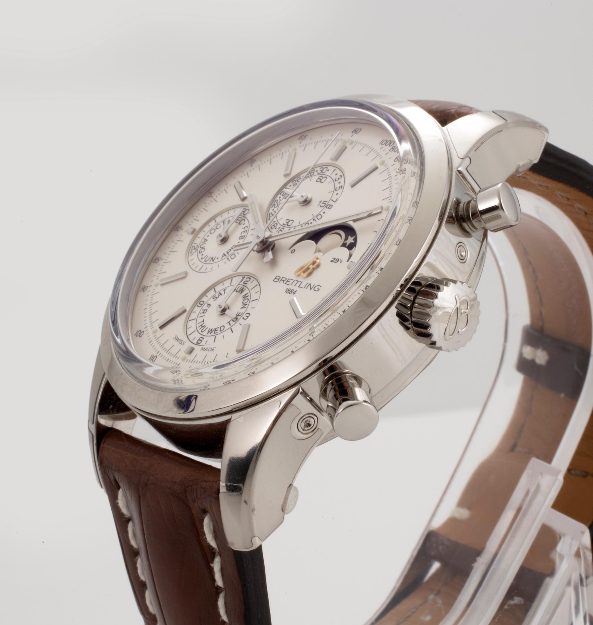 BREITLING, Transocean 1461, chronograph, wristwatch, 43 mm,