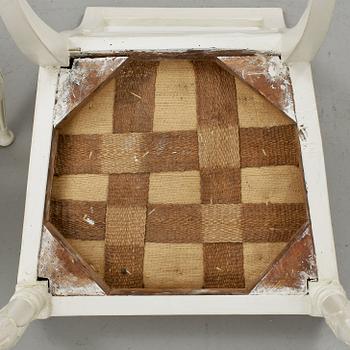 STOLAR, ett par, sengustavianska, omkring 1800.