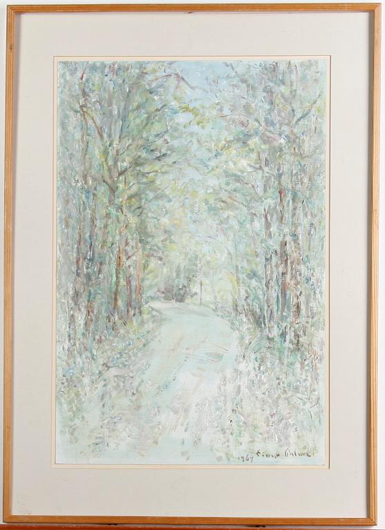 PALME, EINAR. Olja på duk, sign o dat. 1969.