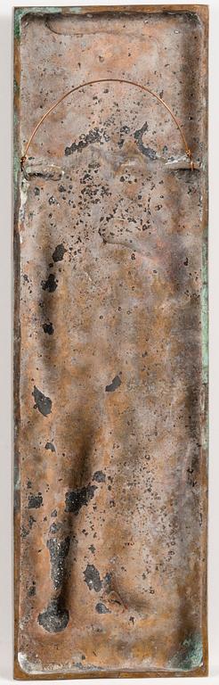 EMIL HALONEN, relief, bronze, signed and dated -42.