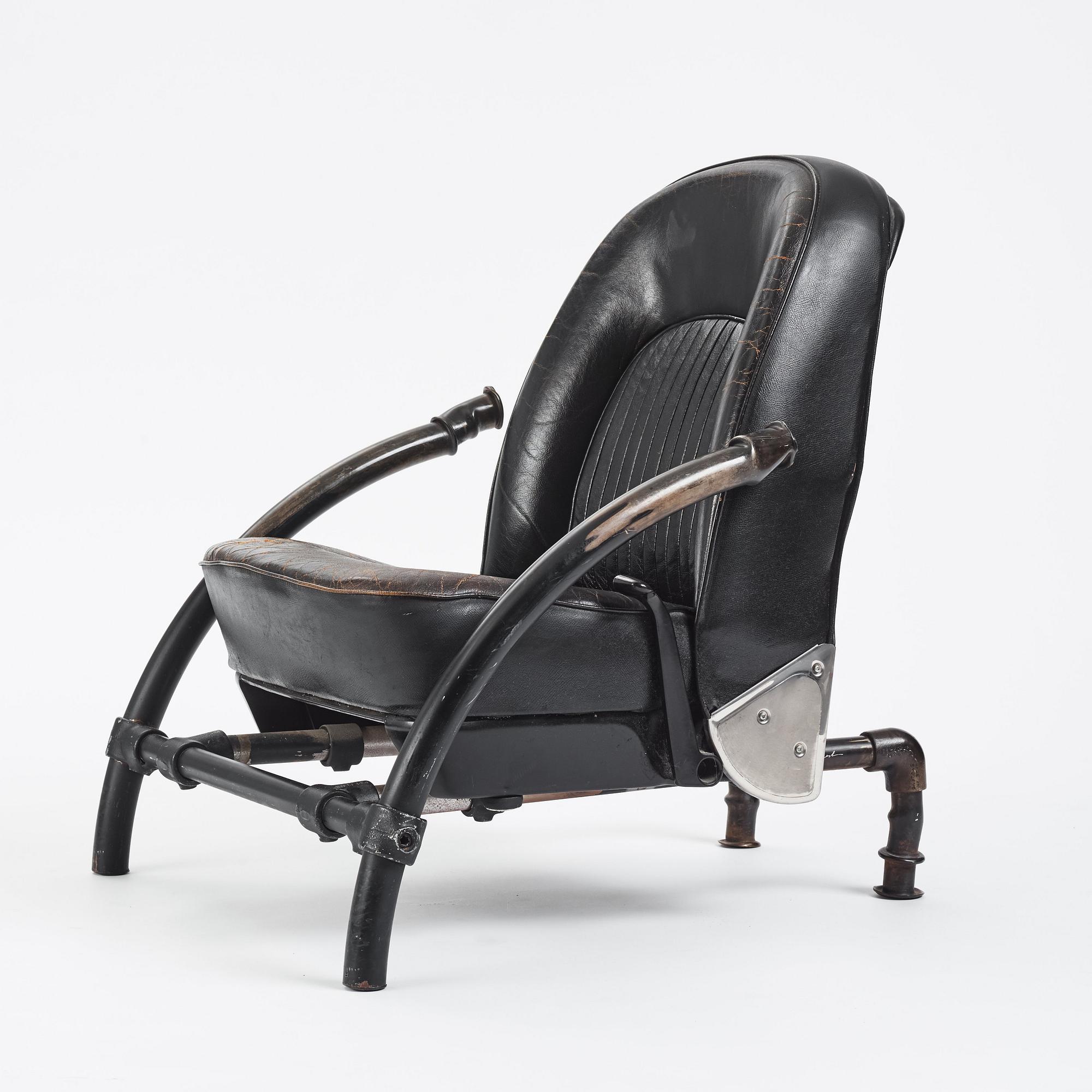 Ron Arad, a rare and signed Rover-Chair, One Off, London 1980's.