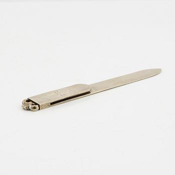 Wiwen Nilsson, letter opener in gilded sterling silver, Lund 1947.