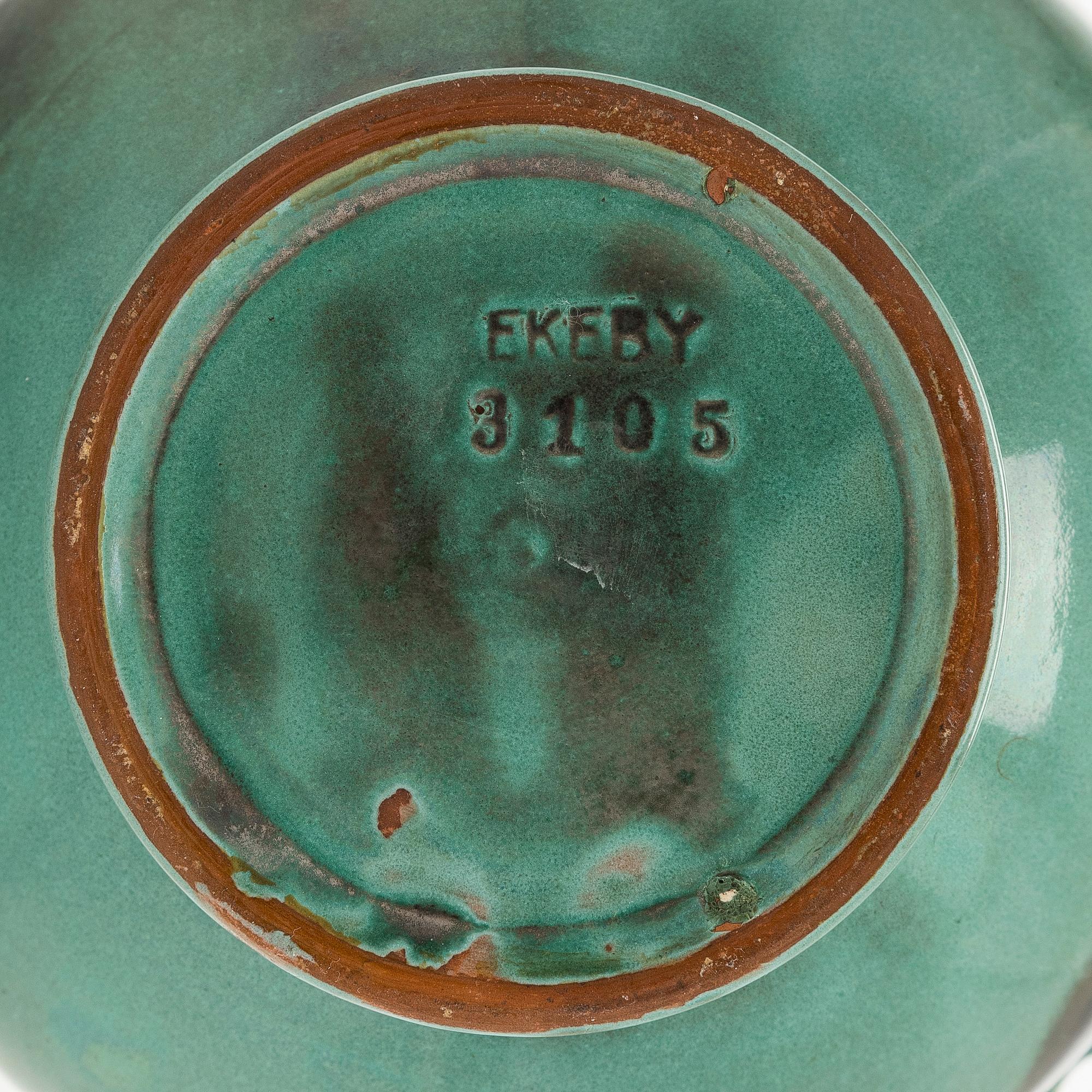 An earthenware vase, Upsala Ekeby, first half of the 20th century.