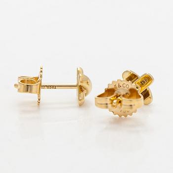 Tiffany & Co, korvakorut, "Cross Stitch", 18K kultaa.