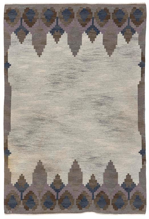 Judith Johansson, a carpet, 'Norrviken', rölakan, c. 283 x 190 cm, signed JJ.