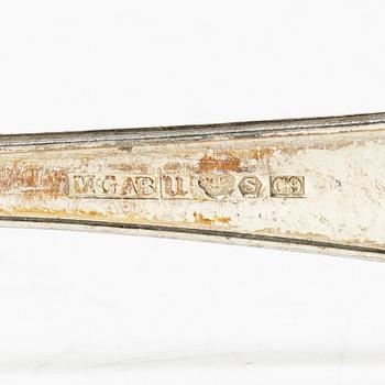 12+1 pcs silver cutlery, Swedish hallmarks, including GAB, Stockholm 1924.