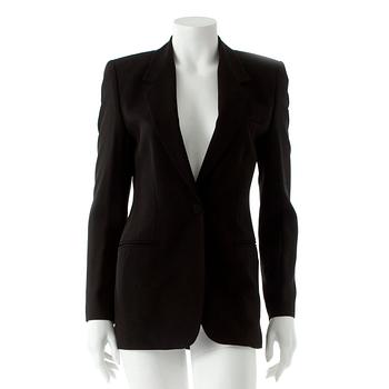 EMPORIO ARMANI, a black suit jacket.