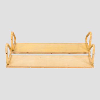 Alvar Aalto, two '112B' shelves, Artek, late 20th century.